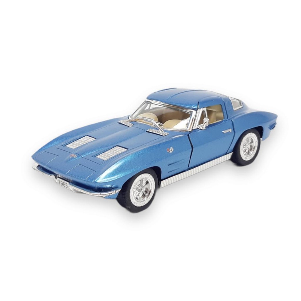 Miniatura Carro Antigo Corvette Sting Ray 1963 Escala 1/36
