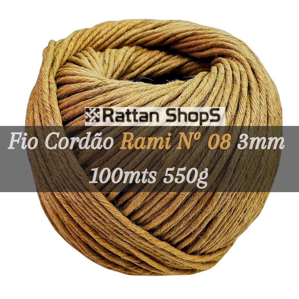 Barbante Cordão Fio Encerado De Rami Rolo com Aproximadamente 100 ...
