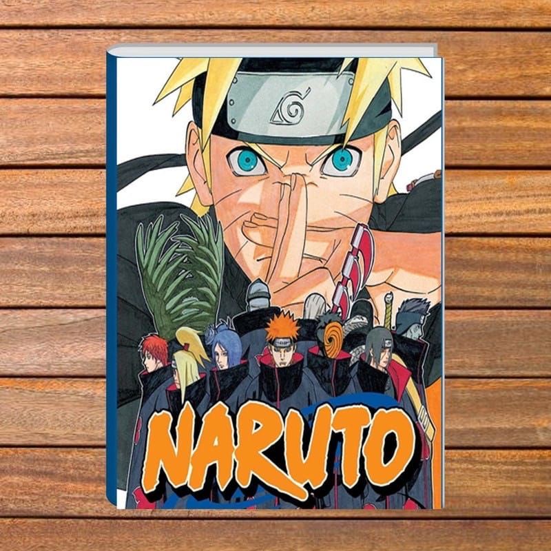 Capa Adesivo para Caderno Anime Naruto Desenho