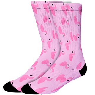 Meia Divertida - Boia de Flamingo