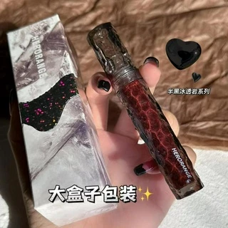 HERORANGE ~ Glacier Rock Mirror Lip Gloss Hidratante de longa duração Copo antiaderente Simples Clareamento facial Água em Oferta na Shopee
