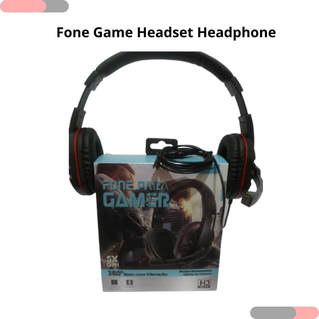 Fone De Ouvido Gamer DTS Headphone X V2.0 Experiência De Jogo