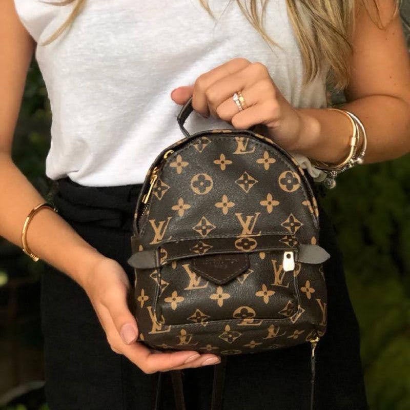 mochilinha Palm Springs Louis Vuitton! Bolsa-mochila feminina