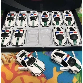 Miniatura Coleção Da Polícia 15 Cm Carrinho Ferro A Fricção