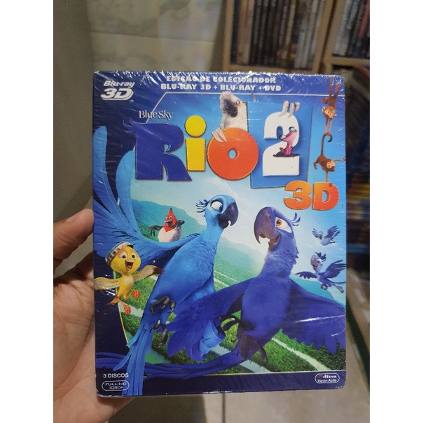 Blu-ray 3D + 2D + Dvd Rio 2 Edição De Colecionador Lacrado | Shopee Brasil