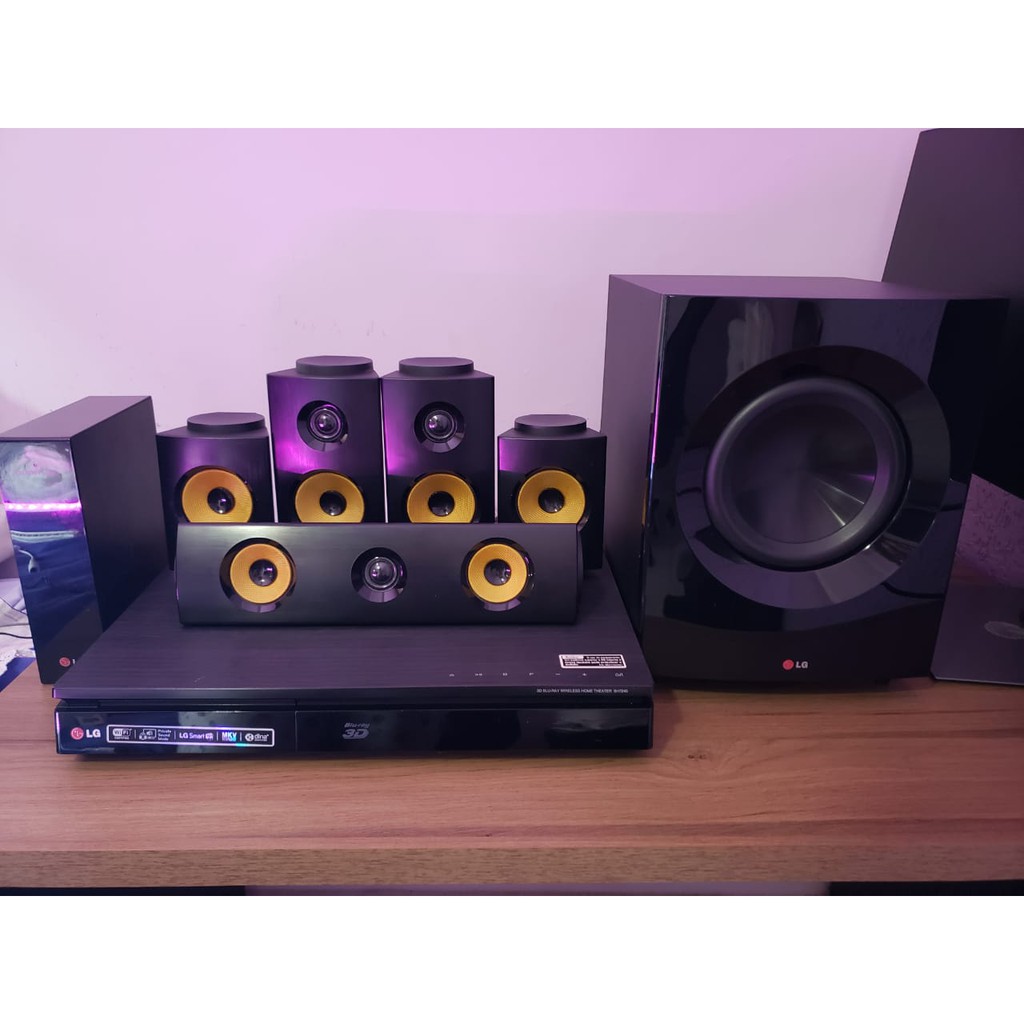 Home Theater LG Bh7240 5.1 1.200w Wireless Bluray 3d