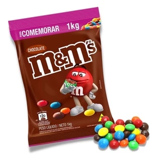 Chocolate Confeito M&ms Ao Leite 1kg