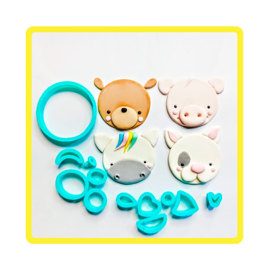 Kit cortador modulado Universal/ Coringa Bichinhos Pasta Americana e