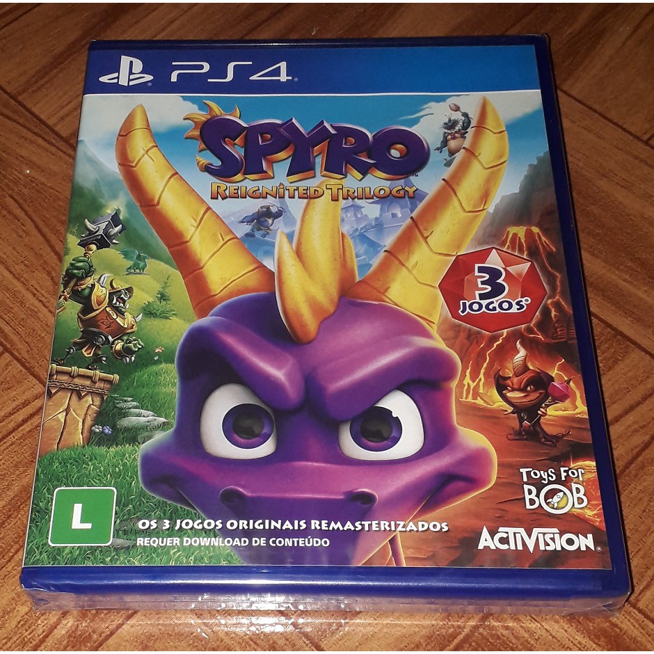 Jogo de PS4 Spyro Reignited Trilogy (MÍDIA FÍSICA)