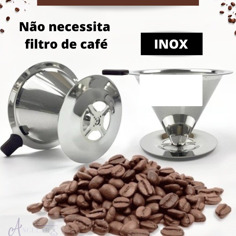 Coador De Café 102 Coador Inox Reutilizavel Lavavel Pour Over - Não ...