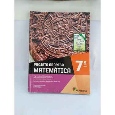 Projeto Araribá Matemática 7º Ano Moderna 4ª Edição Mara Gay | Shopee ...