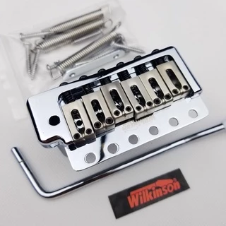 Wilkinson ST Guitarra Elétrica 6 Parafusos Fixos Sistema Tremolo Ponte Cromada Prata WOV09