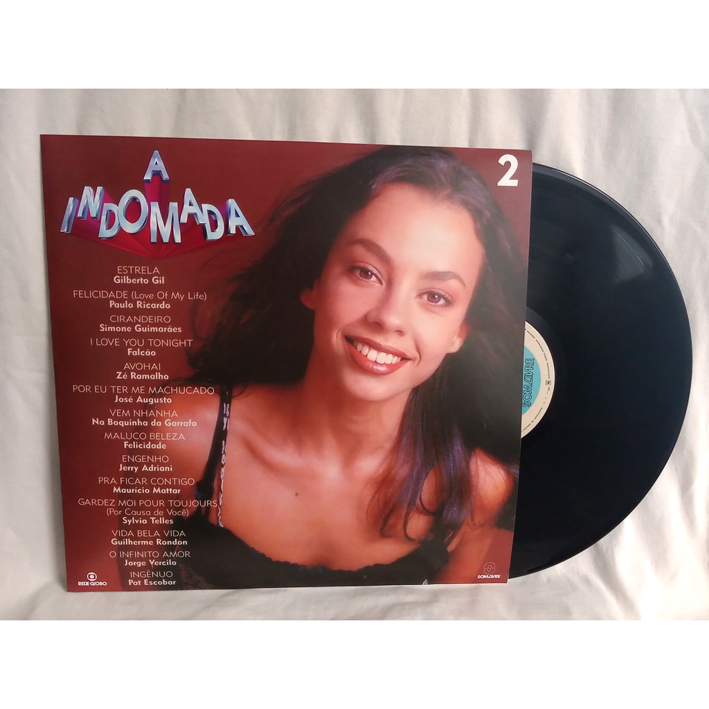 NOVELA Capa sem vinil A INDOMADA VOLUME 2 nacional som livre trilha sem  vinil lp