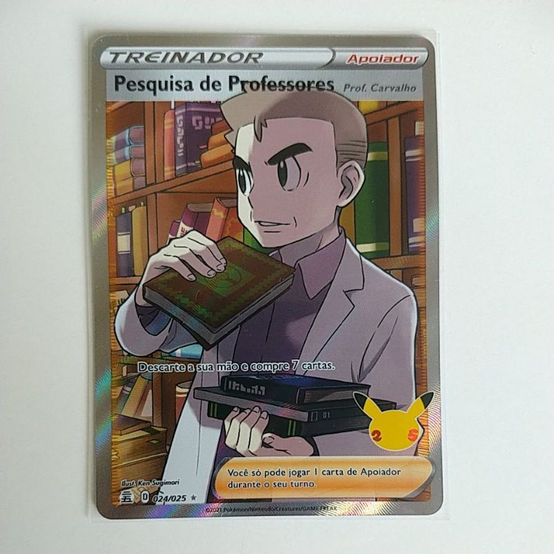 Carta TCG Pesquisa de Professores: Professor Willow - Japonesa com CÓDIGO  JÁ EXPIRADO PARA O JOGO POKÉMON GO