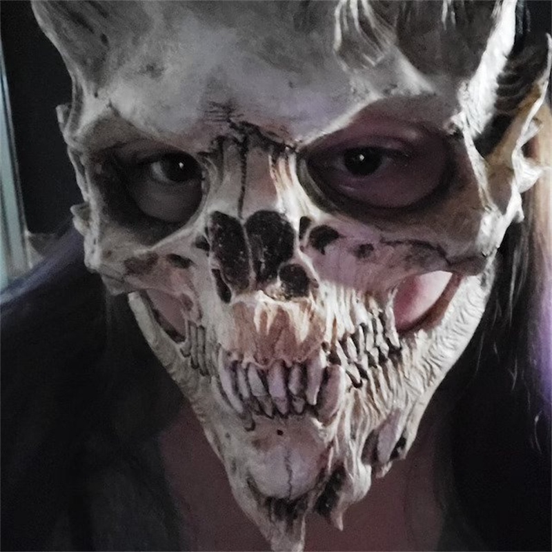 PRETYZOOM Máscara de esqueleto assustadora para Halloween com 2 peças,  máscara de rosto inteiro, máscara de fantasma da morte para fantasia de  cosplay (dourada) lembrancinha de festa