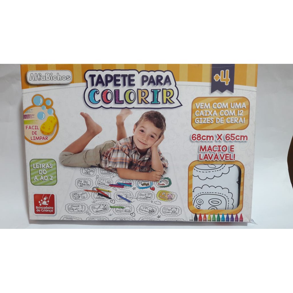 Tapete Para Colorir Infantil Lavável Com Canetinhas - minipreco