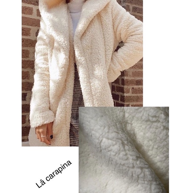 Tecido Lã carapinha - Pele de Carneiro - Sherpa (1m x 1,60m) promoção