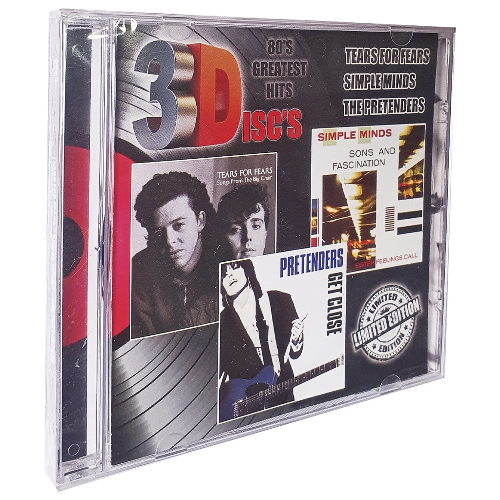 Cd 3disc's 80's Greatest Hits Tears For Fears Simple Minds The