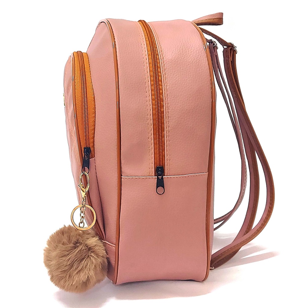 Mochila Mochilinha Feminina Em Courino Moda Juvenil Com Alcas Regulaveis de Bras Bolsas SP Shopee Brasil