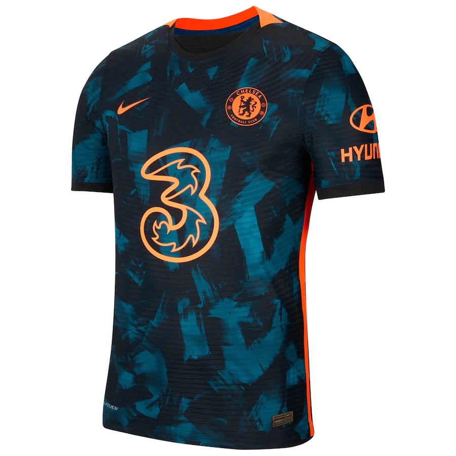 Camisa Chelsea Verde + Laranja 21/22 Camiseta Chelsea