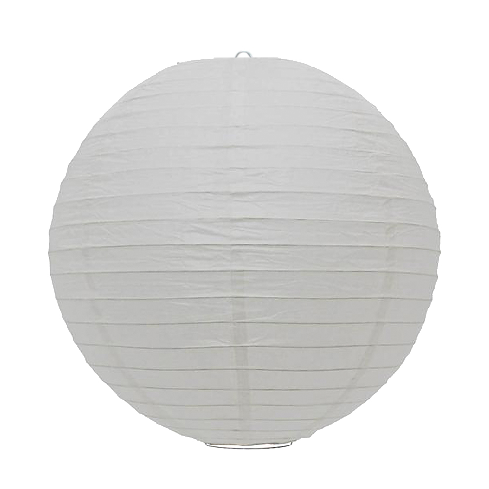 Luminária Oriental Japonesa Lanterna Balão Tyotin Decoração Papel 30 cm Branca