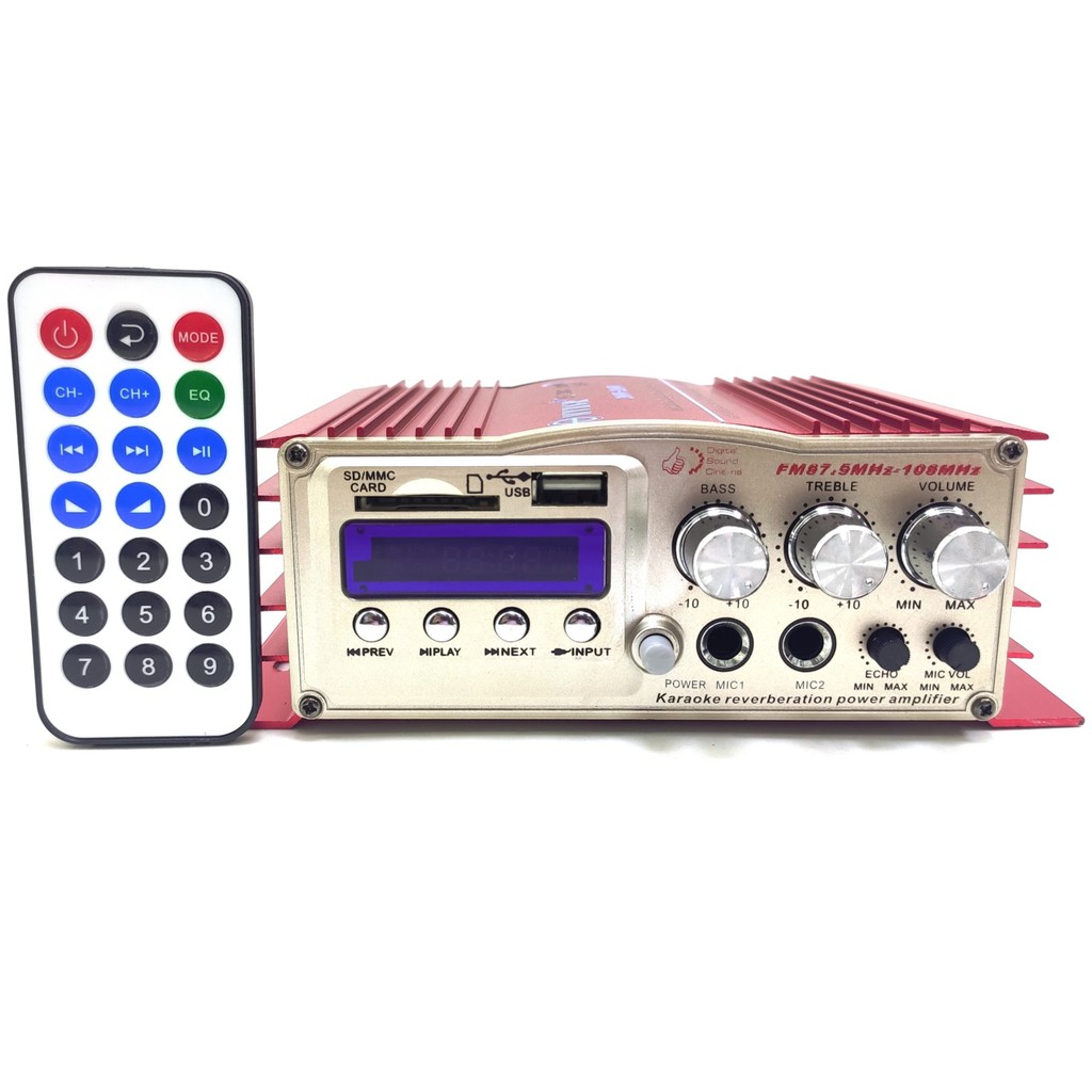 Mini Modulo Amplificador Teli Tl-308 Função Karaoke 20w Rms | Shopee Brasil