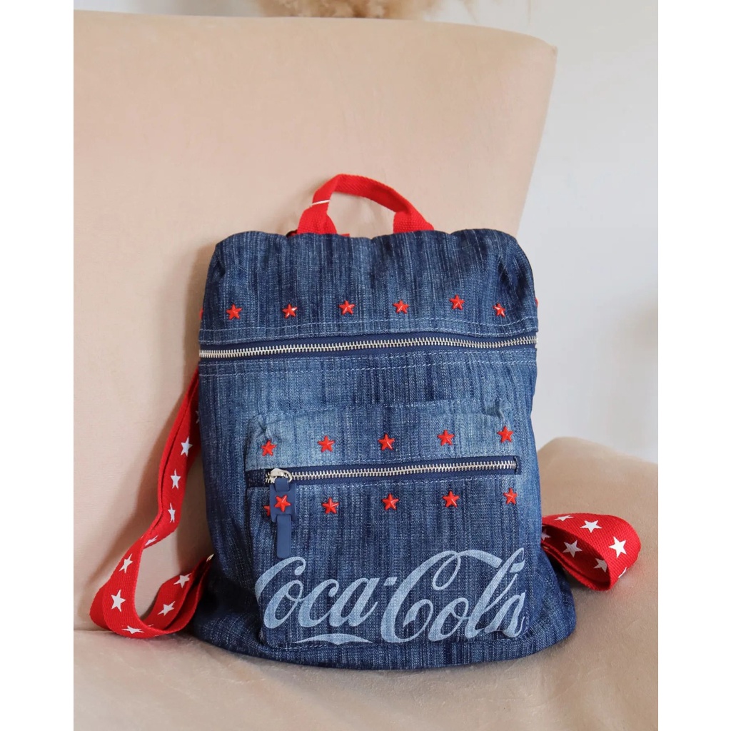 Mochila pequena hot sale jeans