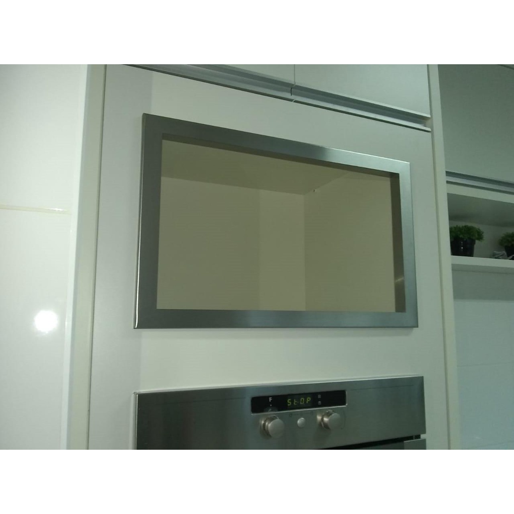 Moldura Inox compatível Micro Electrolux MI41s