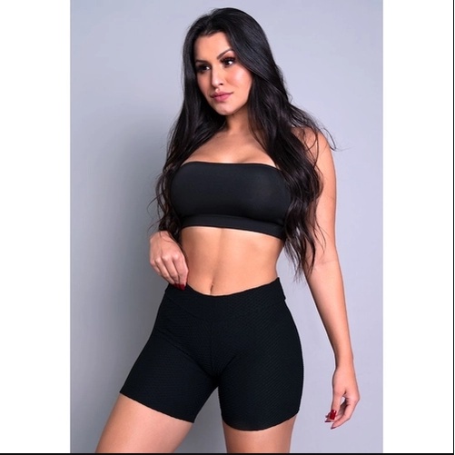 Shorts Curto Feminino Legging Fitness Suplex- Feira da Madrugada SP