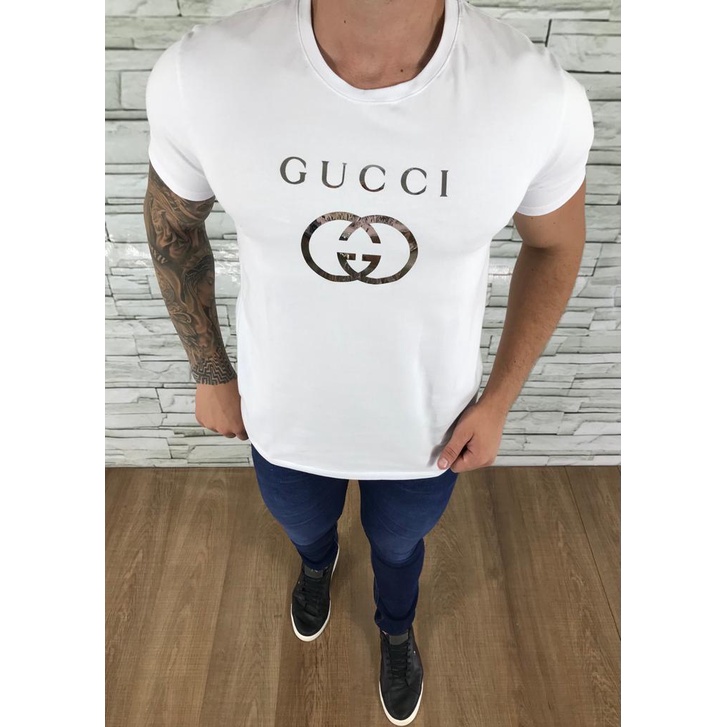 Camiseta masculina importada Gucci