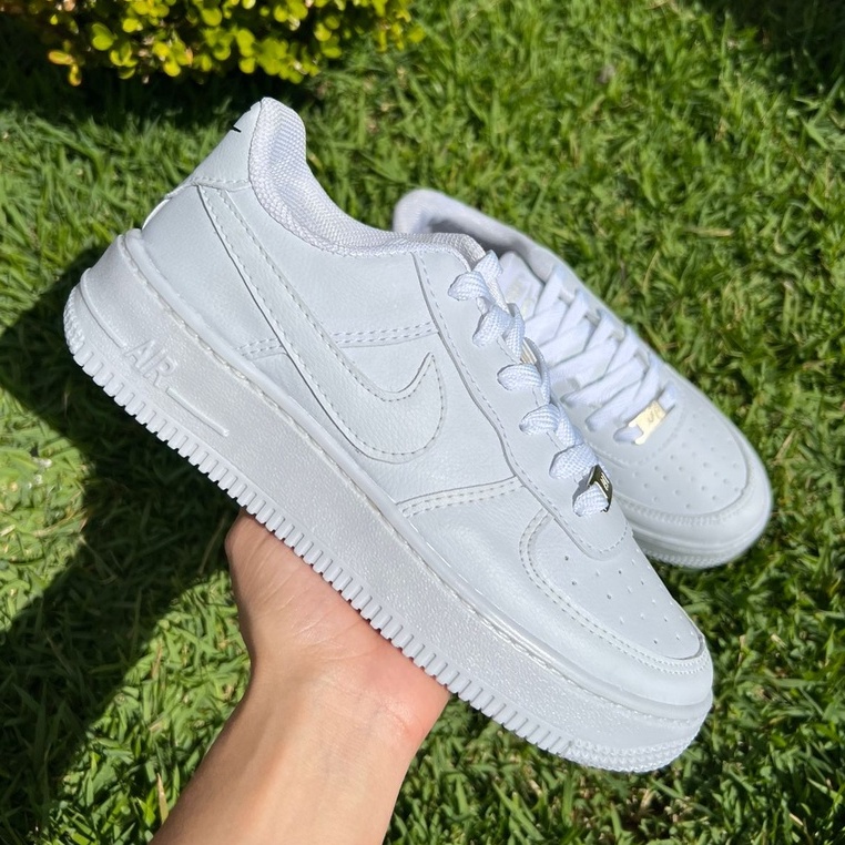 Nike air force branco cano sale baixo