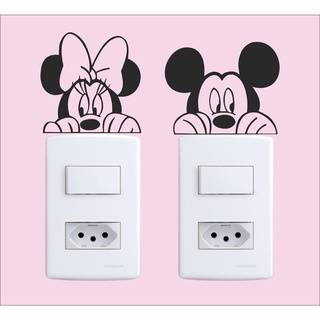 Adesivos Decorativos Interruptor / Tomada Mickey e Minnie
