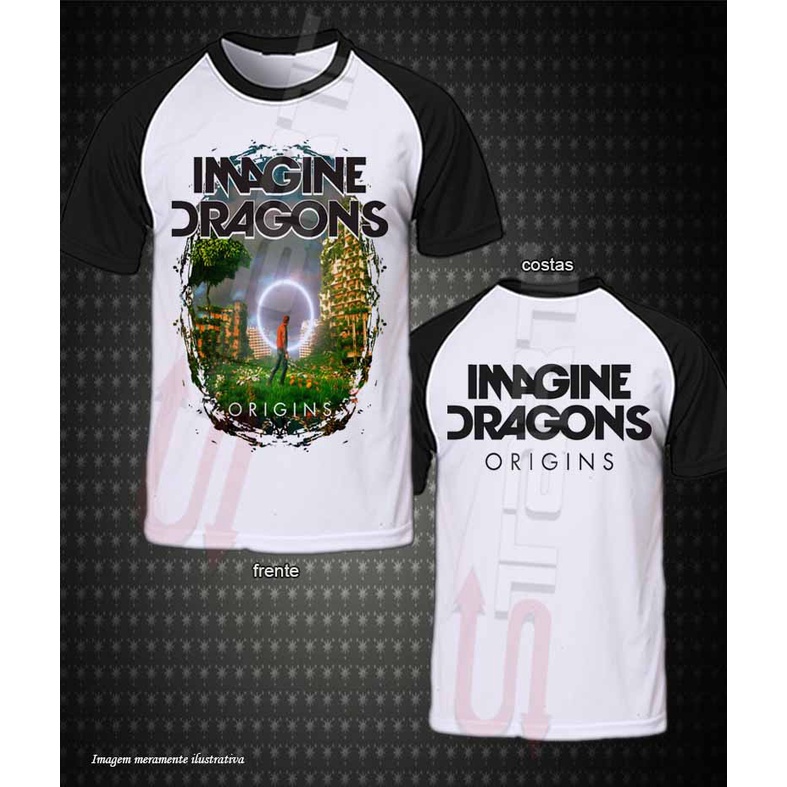 Camiseta ou Baby look Imagine Dragons Origins | Shopee Brasil