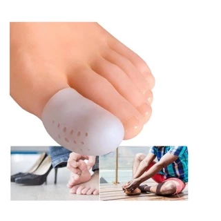 Par Protetor Dedo Dedão Pé Calo Unha Encravada Silicone Dor