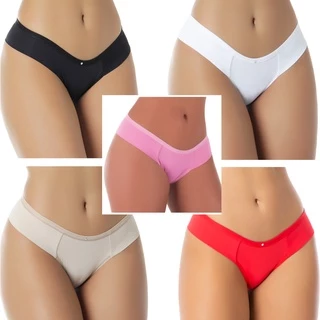 Kit 5 Calcinhas Confortavel Microfibra Especial | Kit 5 8068 em Oferta na Shopee