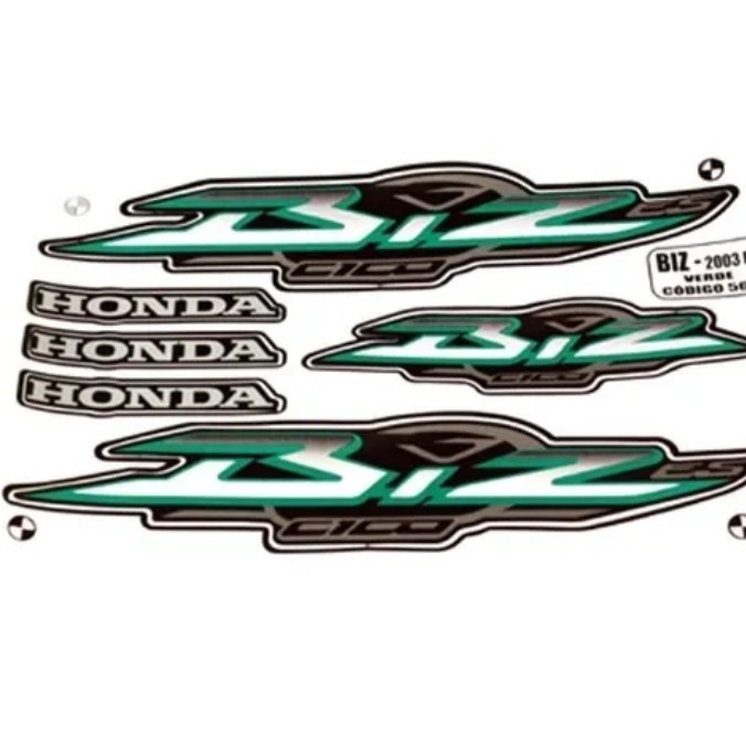 Kit Adesivo Personalizado Moto Honda Biz 100 Ca14090