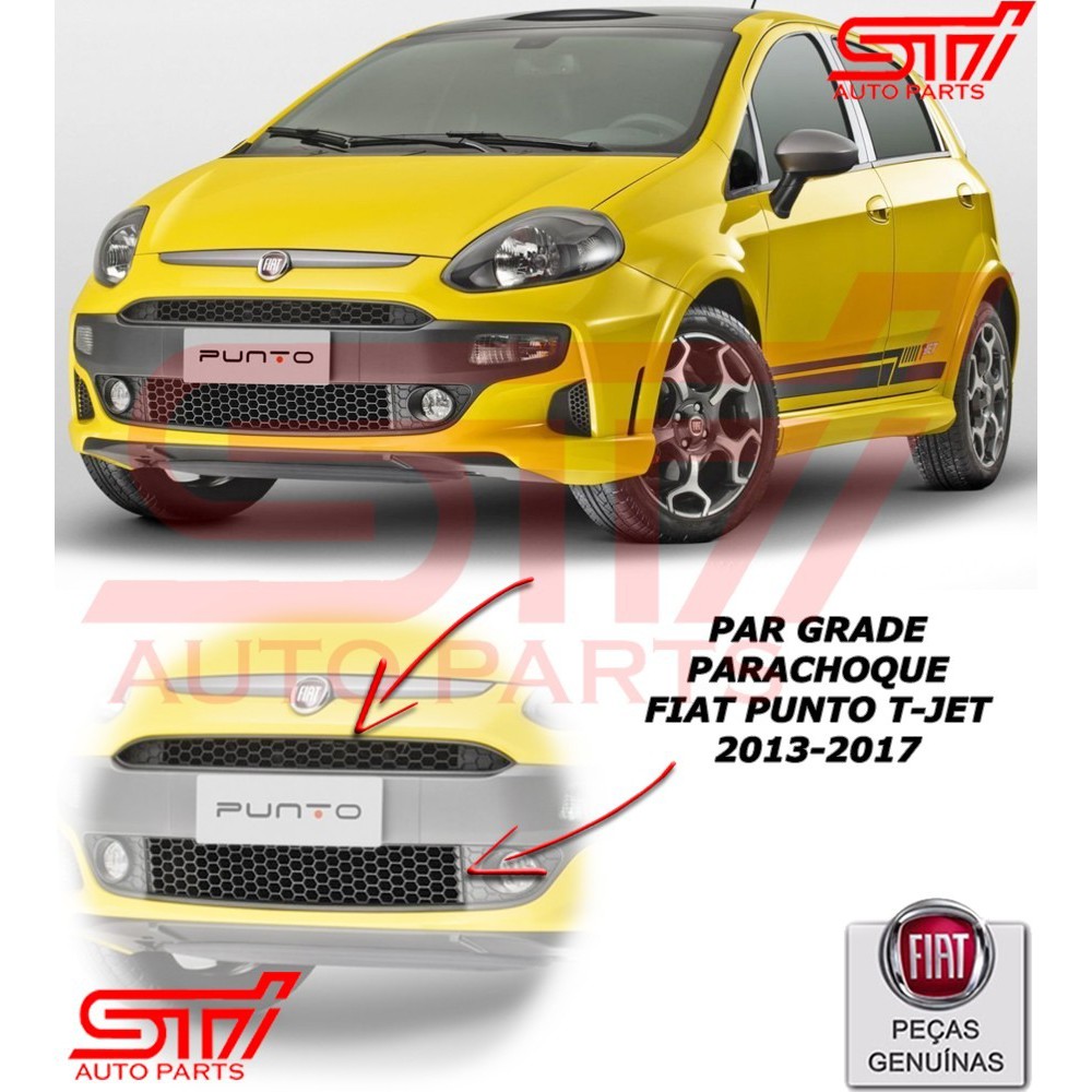 Par Grade Para-choque Fiat Punto T-jet 13-17' Original Novo - 100199593 ...