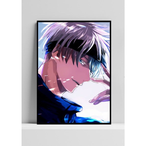 Quadro de mdf poster sem moldura Anime, Mangá, Jujutsu kaisen, Gojo ...