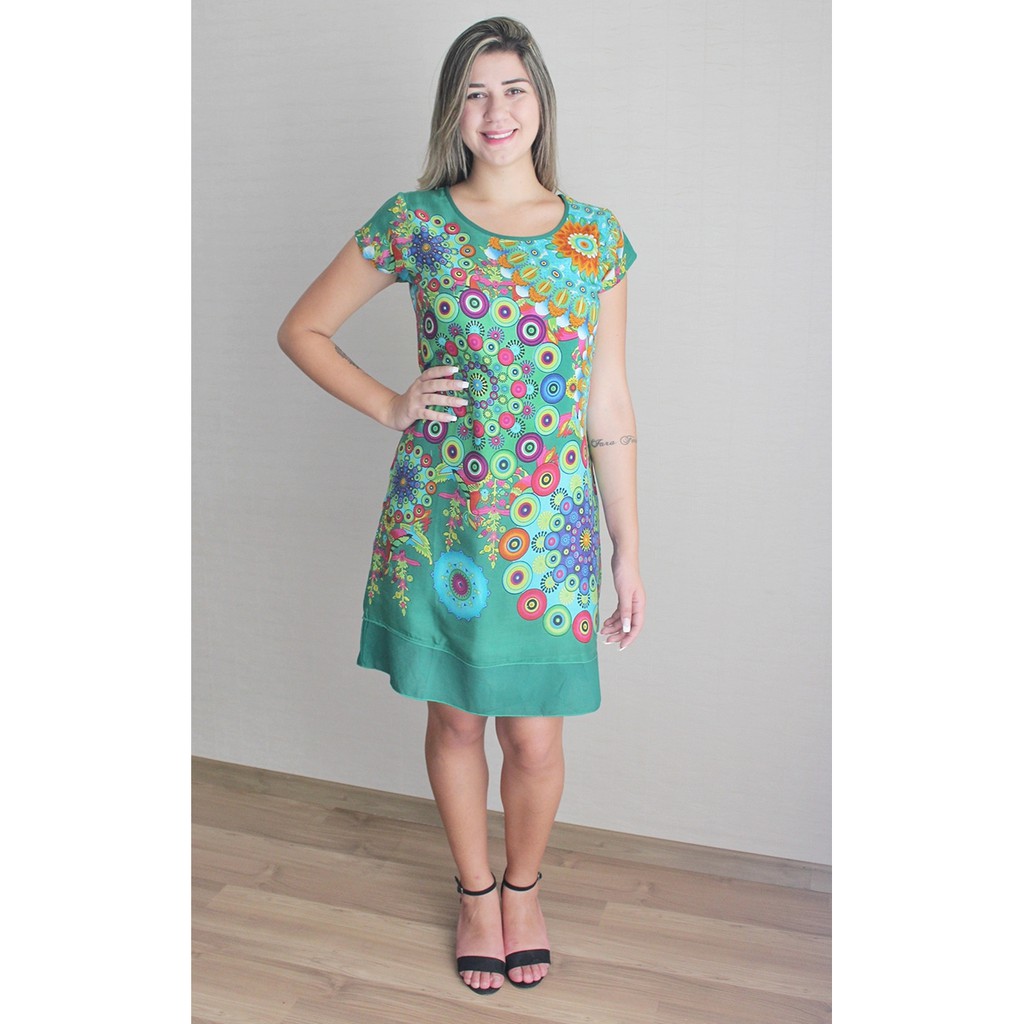 Vestido de store viscose para senhora