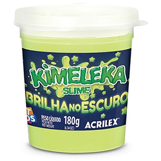 Brinquedo Kimeleka Slime Brilha No Escuro 180g Acrilex