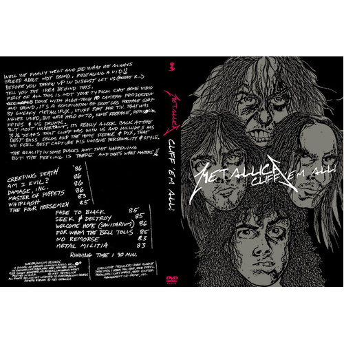 Metallica - Cliff Em All 000000000000000 | Shopee Brasil