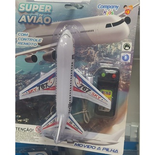 Brinquedo Avião 767 Sky Com Controle Remoto Infantil