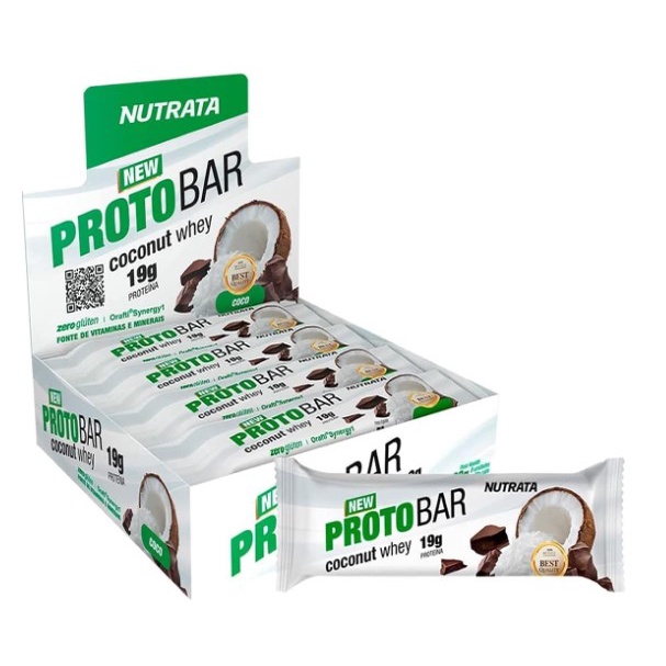 Protobar Whey (8 Unidades – 70G) – Coconut Whey – Nutrata