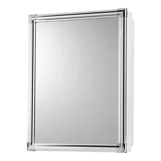 Armário Alumínio com espelho 45X36X10Cm Embutir/Sobrepor Al 43*cz2 - Astra