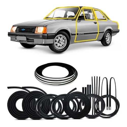 Kit Borrachas Vedação Chevette 1983 À 1994