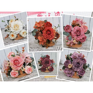 Flores Artificiais Peony Hydrangea Rosa Combinação Estética Decoração De Dormitório Casamento Casa De Bricolage