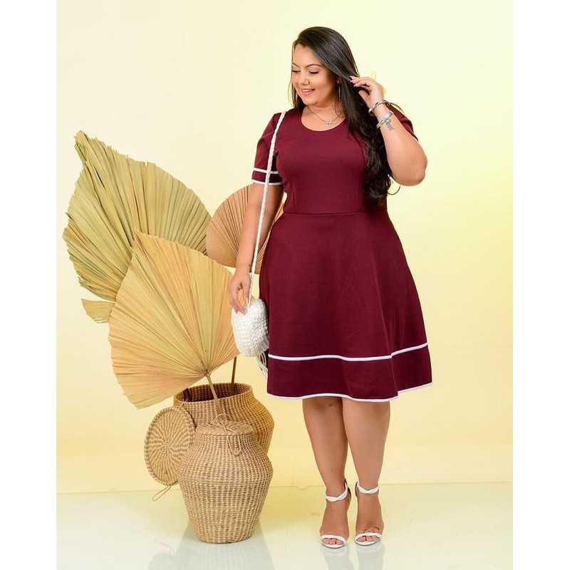 Roupas evangélicas best sale plus size