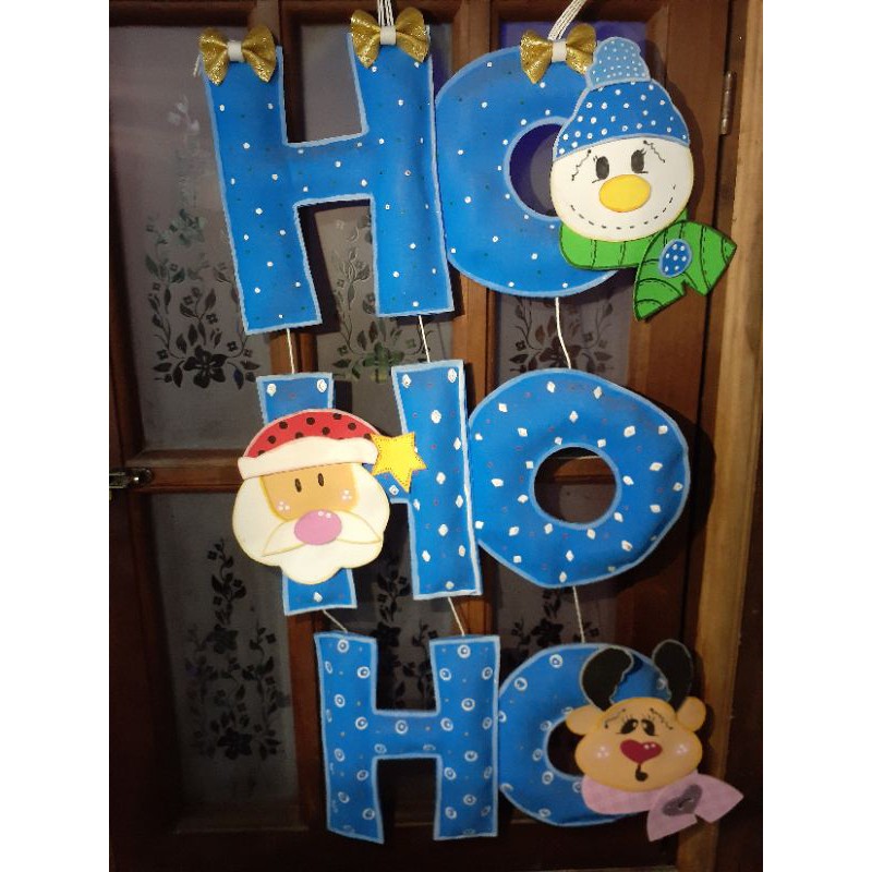 Enfeite de Natal Ho Ho Ho