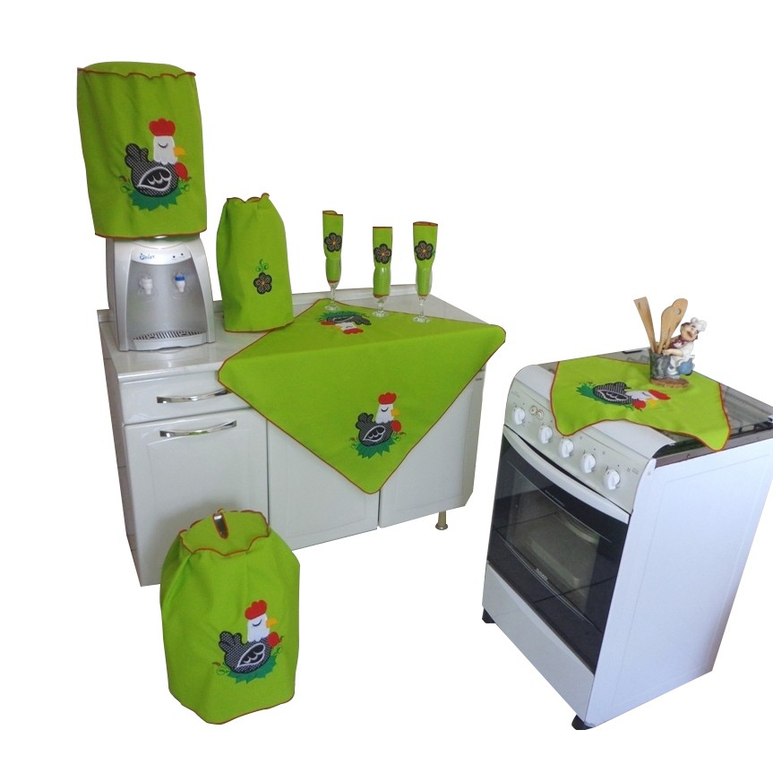 mostrando mas um kit cozinha #oxfod verde 