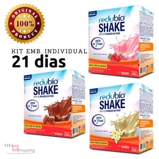 Kit Redubío Shake Dieta De 21 Dias Com 3 Sabores - EMBALAGENS INDIVIDUAIS, 630g - Controle de Peso